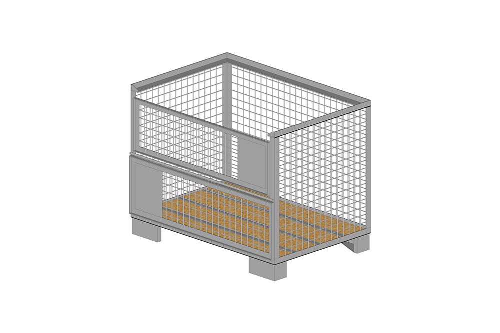 Metal sheet rack horizontal - Eurostorage