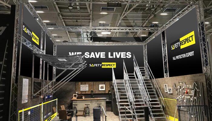 Vivatec and SafetyRespect exhibition stand Bauma draft