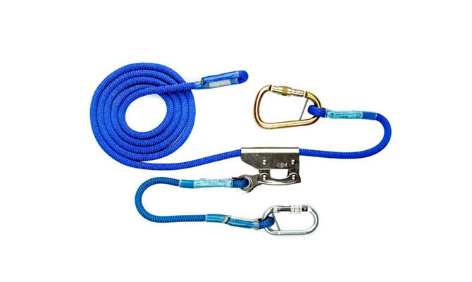 Adjustable work positioning lanyard for personal fall protection uk