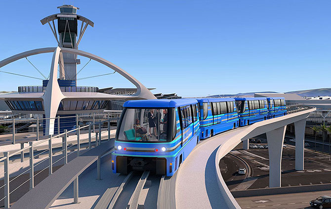 Automated people mover project LAX USA