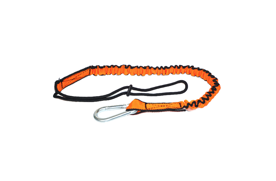 elasticated tool lanyard with fixed connector_safetyrespect