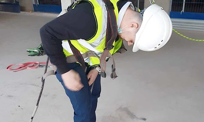 harness wearer training for work at height