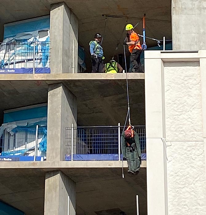 rescue training at construction site SafetyRespect UK